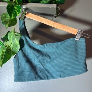 Lululemon ribbed top and bottom emerald green